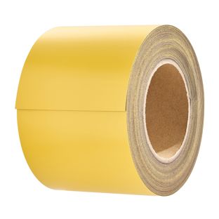 Coloured magnetic tape 100 mm | yellow | 10 m | 0,85 mm