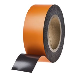 Coloured magnetic tape 50 mm | orange | 10 m | 0,85 mm