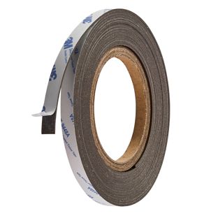 Neodymium magnetic tape, self-adhesive, extra strong 10 mm | 1.5 mm | 300 g/cm² | 5 m