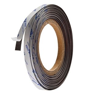 Neodymium magnetic tape, self-adhesive, extra strong 10 mm | 0.5 mm | 100 g/cm² | 10 m