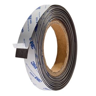 Neodymium magnetic tape, self-adhesive, extra strong 20 mm | 0.5 mm | 100 g/cm² | 10 m