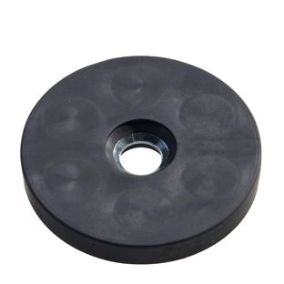 Pogumovaný magnet s otvorem a zapuštěním, Ø 43 mm 