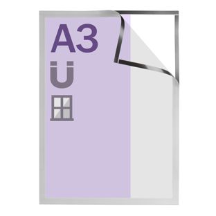 Magnetický rámeček A3 Window Frame stříbrná 