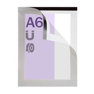 Magnetic frames A6, self-adhesive silver 