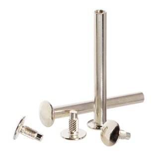 Binding screws with hammertop, nickel-plated 