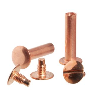 Binding screws, copper-plated 