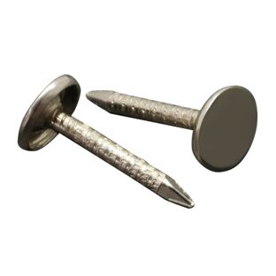 Patternbook nails, 20 mm, flat head, nickel-plated 