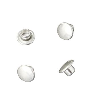 Double tubular rivets, upper part, type A, 7 mm head diameter 