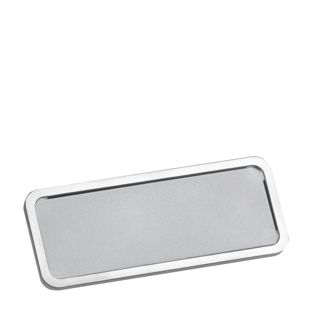 Name badges OFFICE, magnetic 75 x 27 mm  | stainless steel  | smag® Magnet 