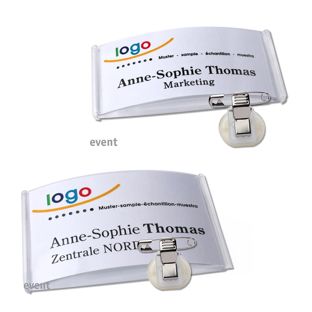 Name badges with clamp event 