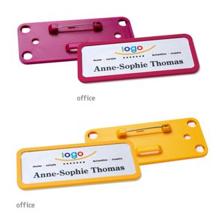 Name badges office quick-print stainless steel pin 