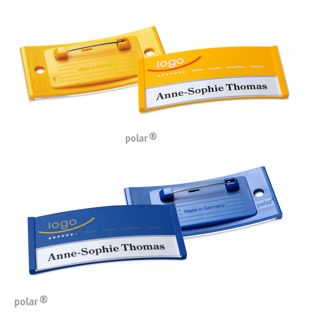 Name badges color-print stainless steel pin 