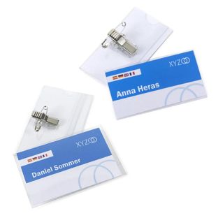 Name badges with clamp urban 