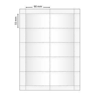 Print sheets, blank Urban 60, 90 x 55 mm 