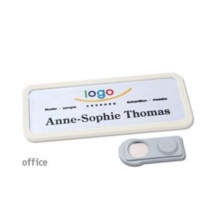 Name badges OFFICE, magnetic smag® Magnet | null | 75 x 27 mm