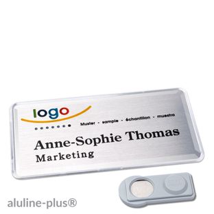 Name badges aluline-plus®, magnetic smag® Magnet | null | 76 x 38 mm