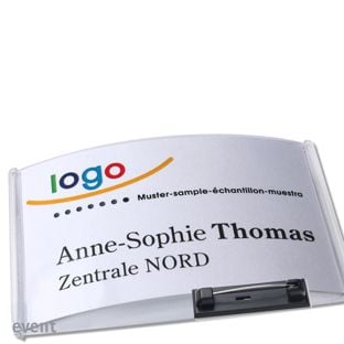 Name badges with pin event 85 x 54 mm 