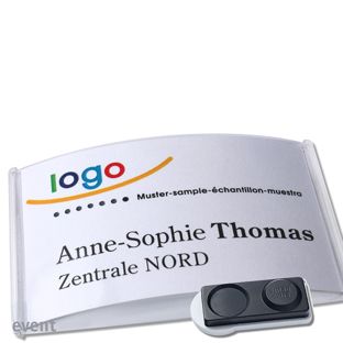 Name badges EVENT, magnetic 85 x 54 mm  | smag® magnet, extra strong 