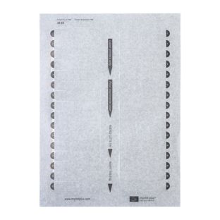 Tiskový arch, blanko Aluline-plus 16, 68 x 15,75 mm