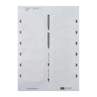 Print sheets, blank Aluline-plus 38 , 76 x 38 mm