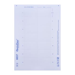 Print sheets, blank Vista, Profil 40c, 60 x 37 mm