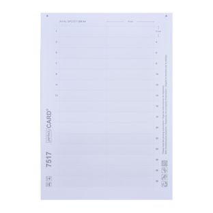 Print sheets, blank Office/Profil 20, 75 x 17 mm