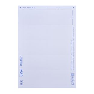 Print sheets, blank Vista/Event/PublicForum 60, 85 x 54 mm