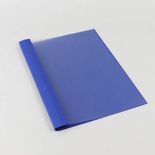 Eyelet folder A4, linen board, 45 sheets, blue  | 4 mm
