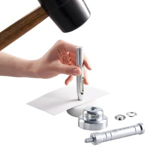 Inserting die, tarpaulin eyelet kit 