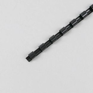 Plastic binder spines A4, round 6 mm | black 
