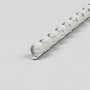 Plastic binder spines A4, round 10 mm | grey 