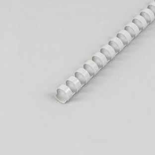 Plastic binder spines A4, round 14 mm | grey 