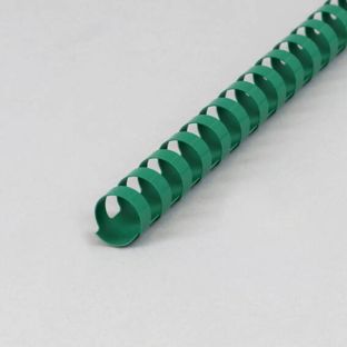 Plastic binder spines A4, round 16 mm | green 