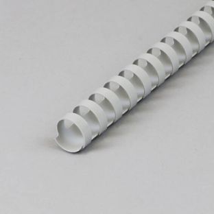 Plastic binder spines A4, round 19 mm | grey 