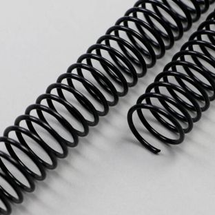 Plastic coils, A4, pitch 4:1 black | 22 mm