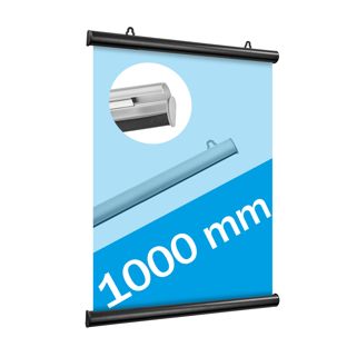 Poster clamps, aluminium, hinged null | 1.000 mm