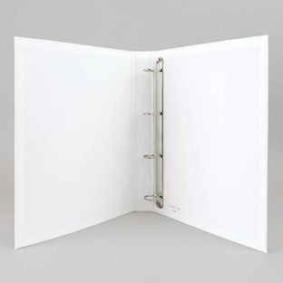 Ring binder, A4 white  | 4 D-ring mechanism   | cardboard|PP  | 25 mm