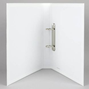 Ring binder, A4 white  | 2 D-ring mechanism   | cardboard|PP  | 30 mm