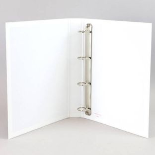 Ring binder, A4 white  | 4 D-ring mechanism   | cardboard|PP  | 30 mm