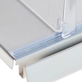 Divider profile, transparent 12 mm standard adhesive tape  | 998 mm