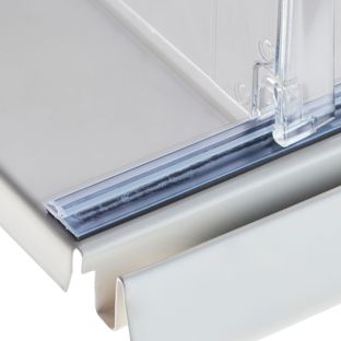Divider profile, transparent 12 mm magnetic tape  | 998 mm
