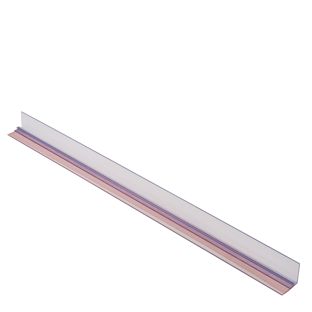 Rozdělovací lišta s okrajem a lepicí páskou 660 mm