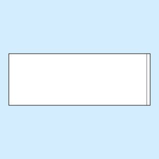 Adhesive label pockets, short edge open 44 x 120 mm 