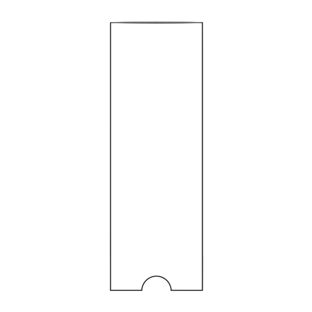 Adhesive label pockets, short edge open 35 x 102 mm 