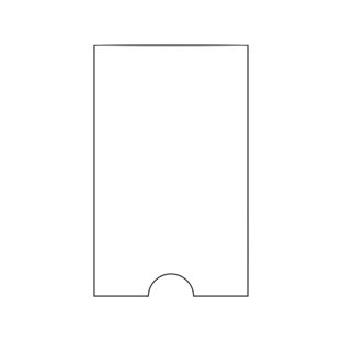 Adhesive label pockets, short edge open 46 x 75 mm 