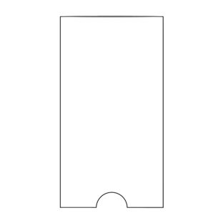 Adhesive label pockets, short edge open 55 x 102 mm 