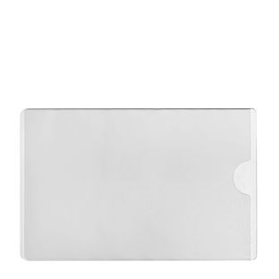 Kapsy na vizitky, samolepicí, PP folie 60 x 95 mm  | Výřeze pro palec na otevřené úzké straně 