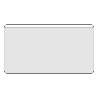 Business card pockets, self-adhesive, PP foil 110 x 60 mm  | front foil shortened 