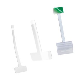 Shelf wobblers for data strips 
