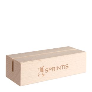 Card holder MODUL with engraving 105 mm | beech wood  | single-sided along the long side 